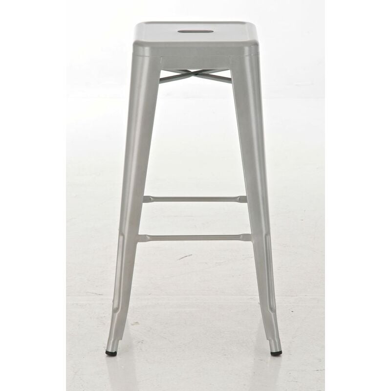 CLP - Ensemble de 2 pcs de selles dans un style industriel en métal sans couleurs arrière Couleur : Argent