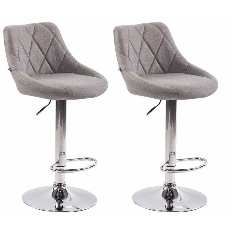 2 pcs réglés sur Willy et chaises réglables avec des reproches de pied de différentes couleurs Couleur : Gris
