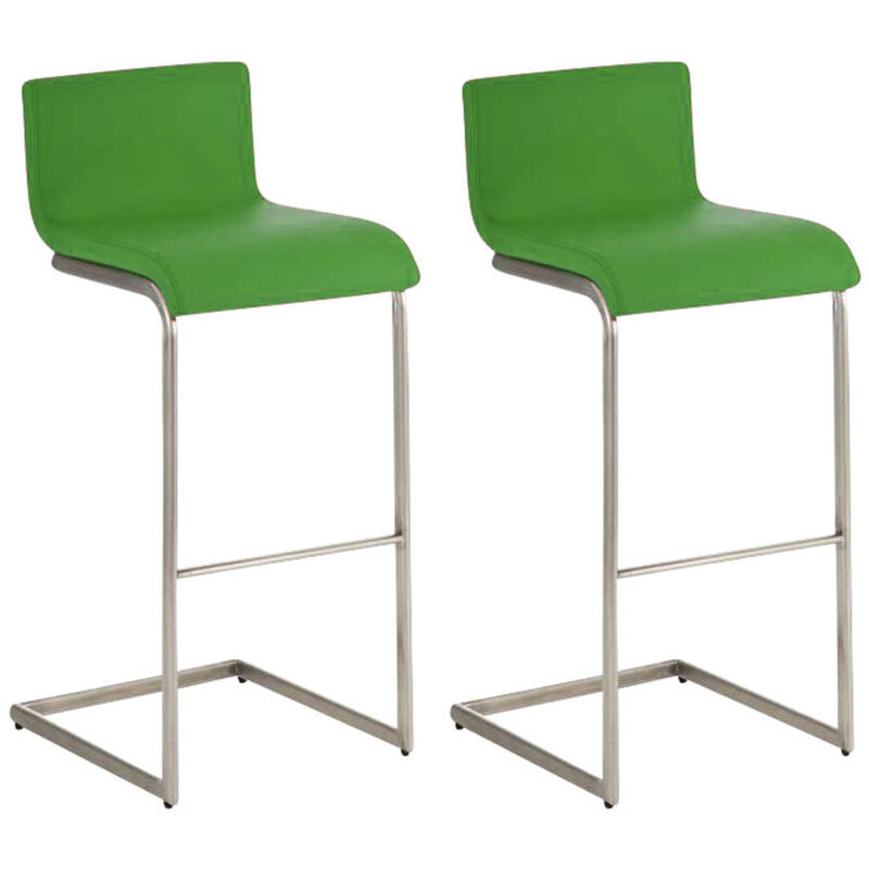 

Set 2 Taburetes Newport en Cuero PU Verde