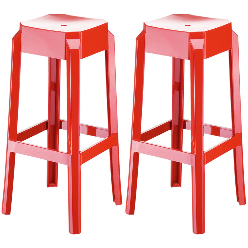 

CLP - Set 2x Taburete Fox en Polipropileno Rojo