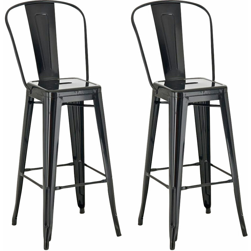 

CLP - Set 2x Taburete Industrial Aiden Negro