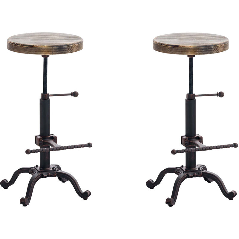 

Set 2x Taburete Industrial Carson Bronce
