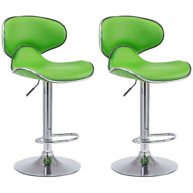 

CLP - Set De 2 Taburetes Las vegas V2 Verde Cromado