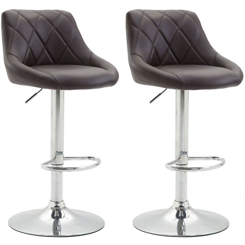 

CLP - Set De 2 Taburetes Lazio Marrón