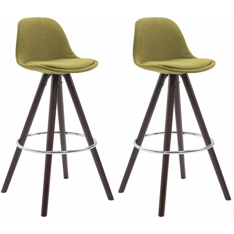 

CLP - Set 2x Taburetes Franklin Rund en Tela Verde Cappuccino (roble)