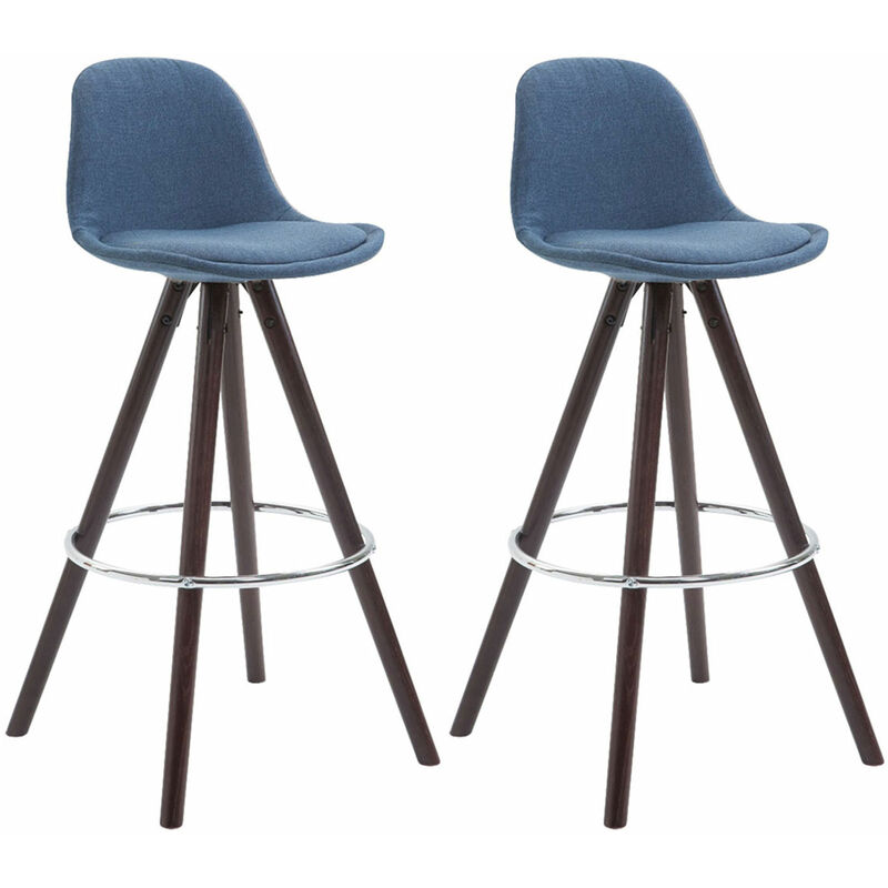 

CLP - Set 2x Taburetes Franklin Rund en Tela Azul Cappuccino