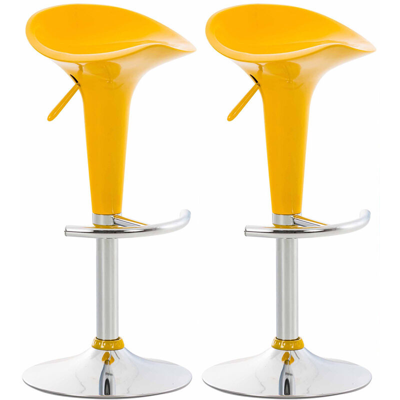 

Set de 2 Taburetes Saddle Amarillo