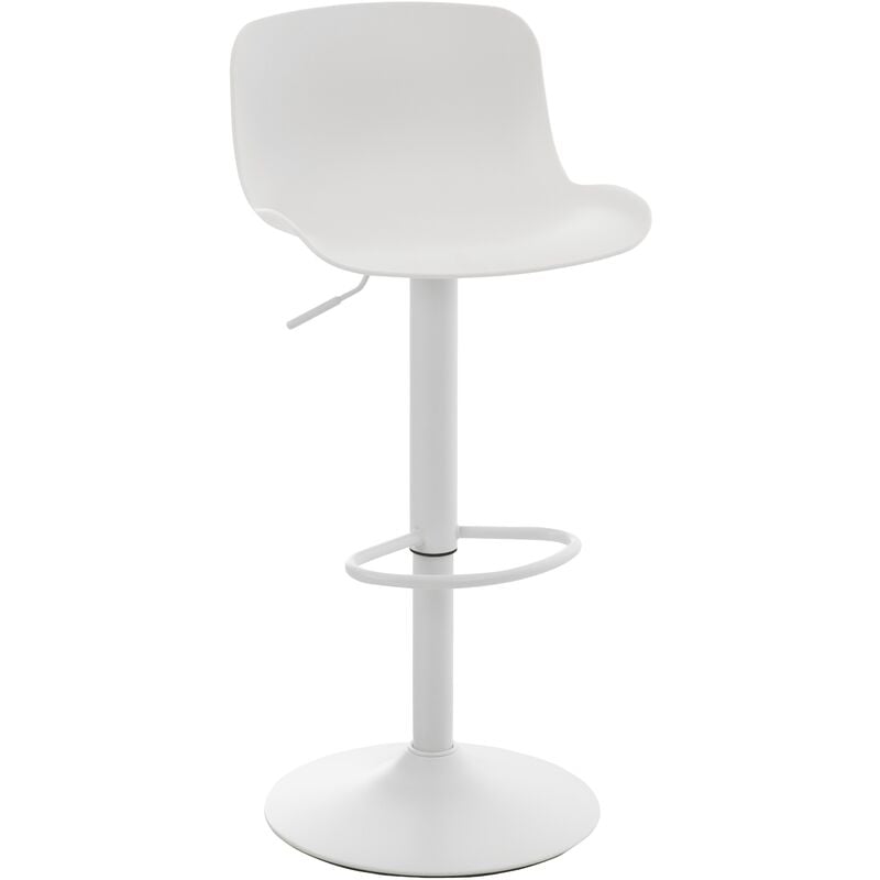 CLP - Tabouret de bar Almada en Plastique Blanc