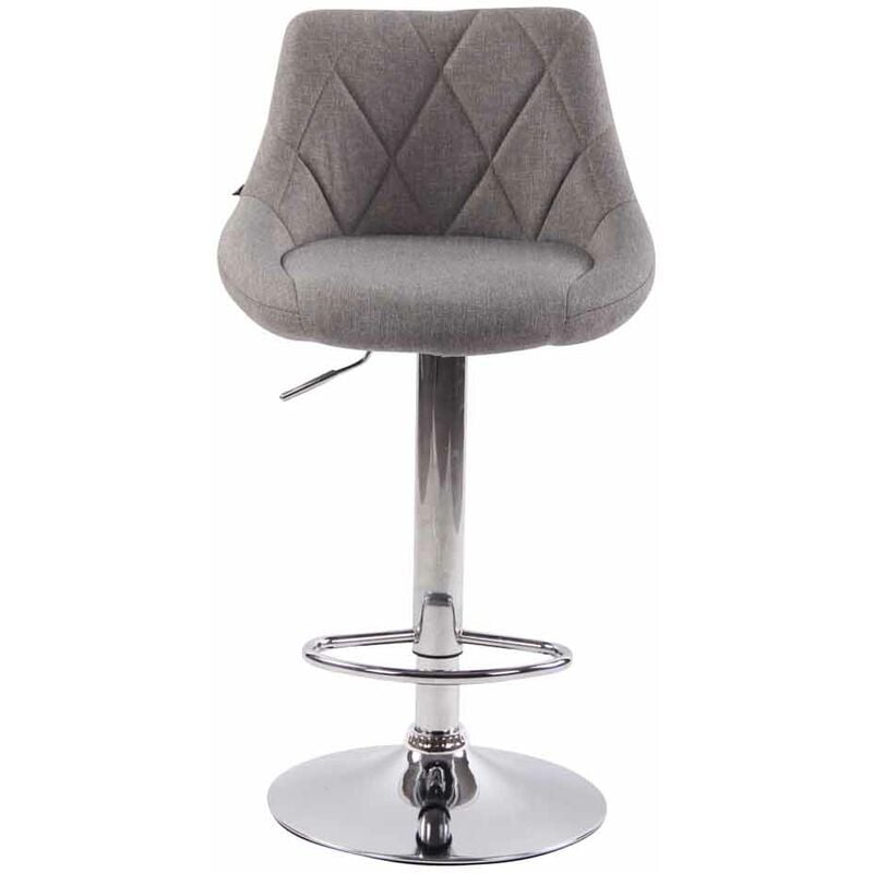 CLP - Cuisine de bar à tabouret en tissu pivotant réglable avec des repousses de pied de différentes couleurs Couleur : Gris