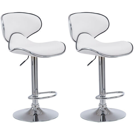 CLP – Tabourets de bar modernes avec hauteur réglable 62-82 cm – 100% polyuréthane – Rembourrage léger – Pour cuisines et bars