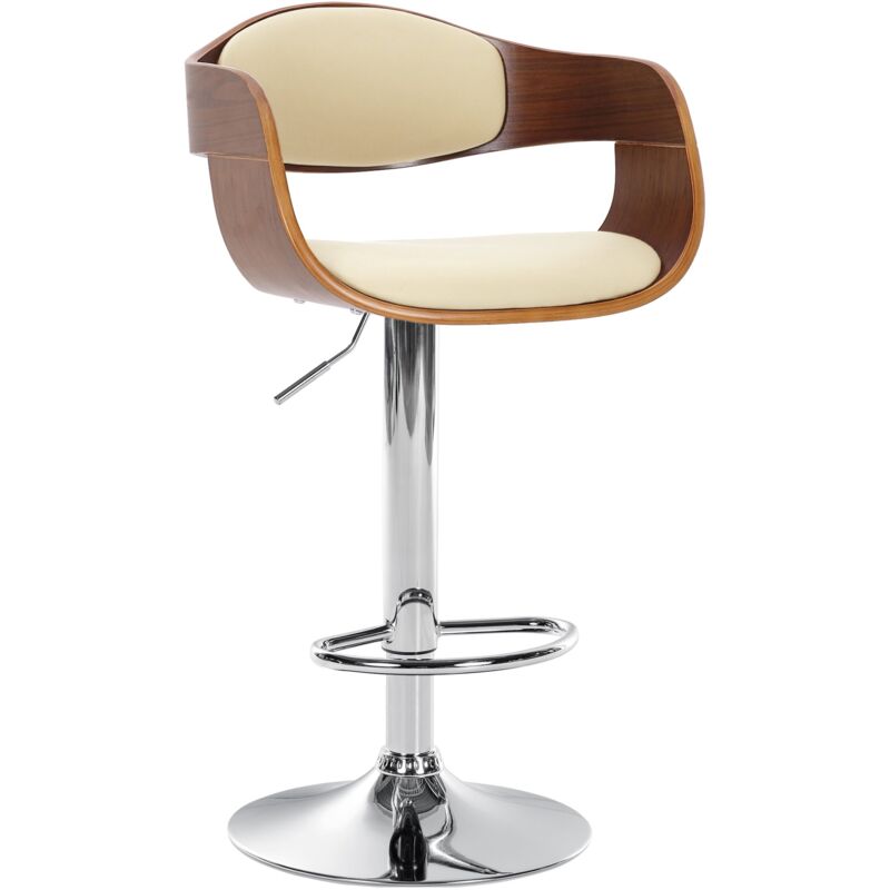

Taburete de bar Kingston Nogal/crema