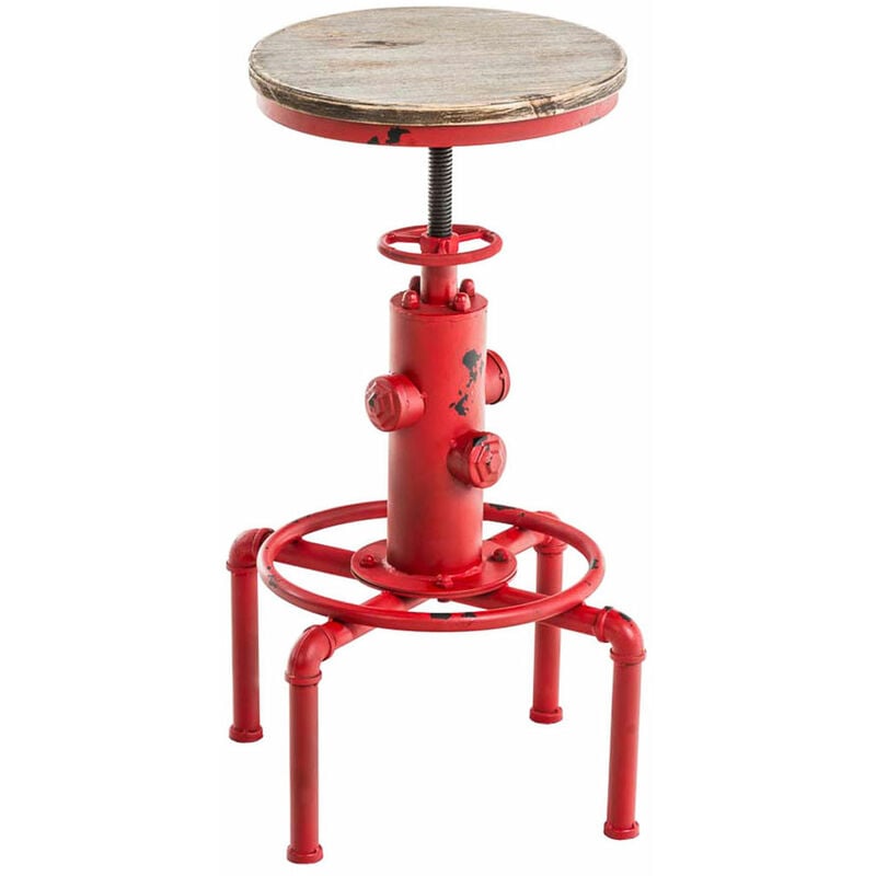 

CLP - Taburete Industrial Lumos Rojo
