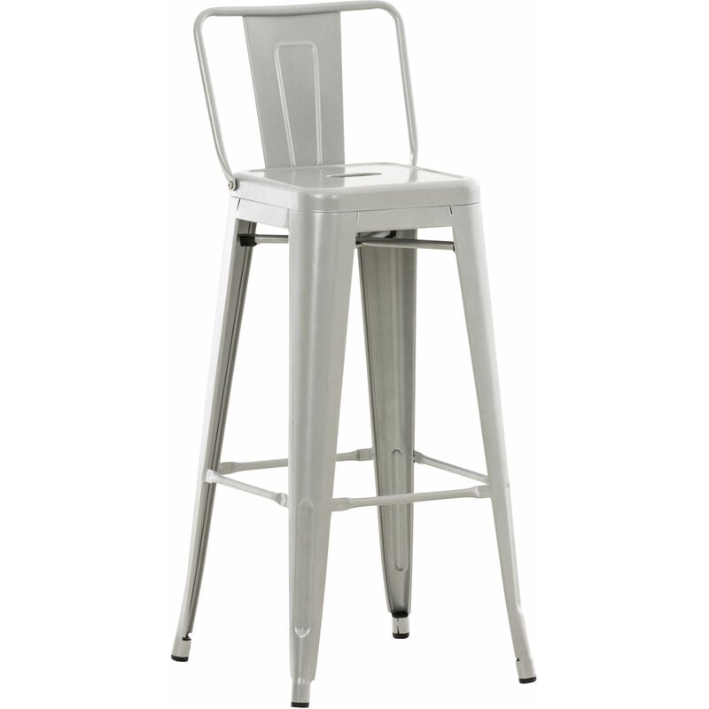 

CLP - Taburete Industrial Mason Plateado