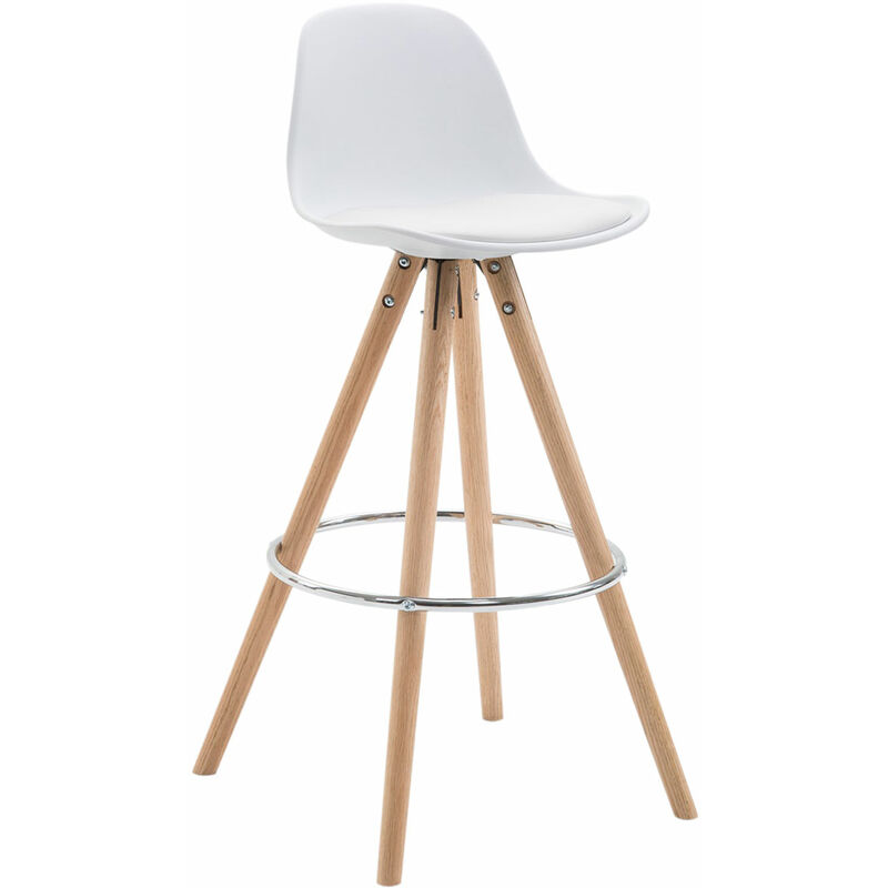 

Taburete Rund Franklin Estructura de Polipropileno Blanco Natural