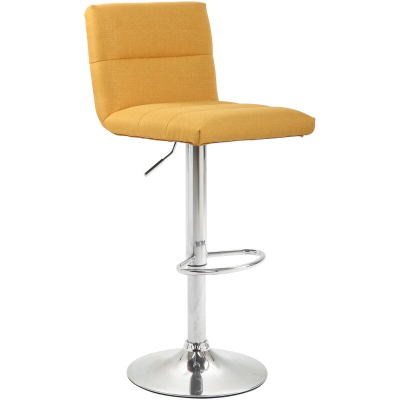 

CLP - Taburete De Bar Limerick En Tela Amarillo Metal cromado
