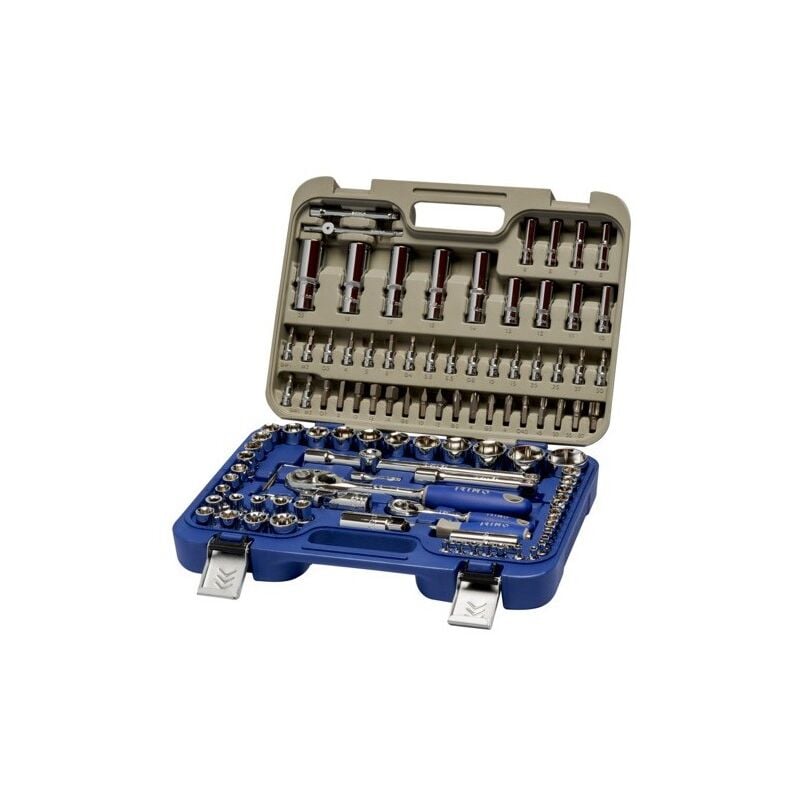 Irimo - Jeu de 108 douilles à chocs 6 pans 1/4'-1/2'