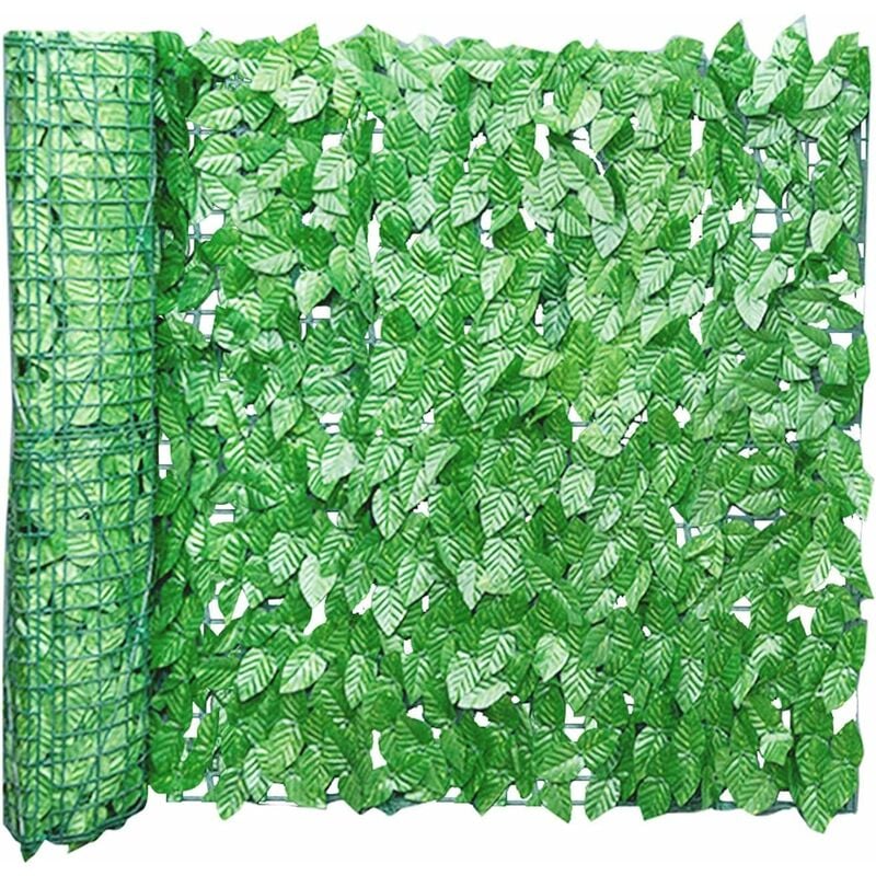 Heytea - Clture Artificielle de Feuilles de Lierre, 0,5m x 1m Brise Vue Jardin Haie Artificielle en Rouleau, Haie Feuillage Artificiel, Clture