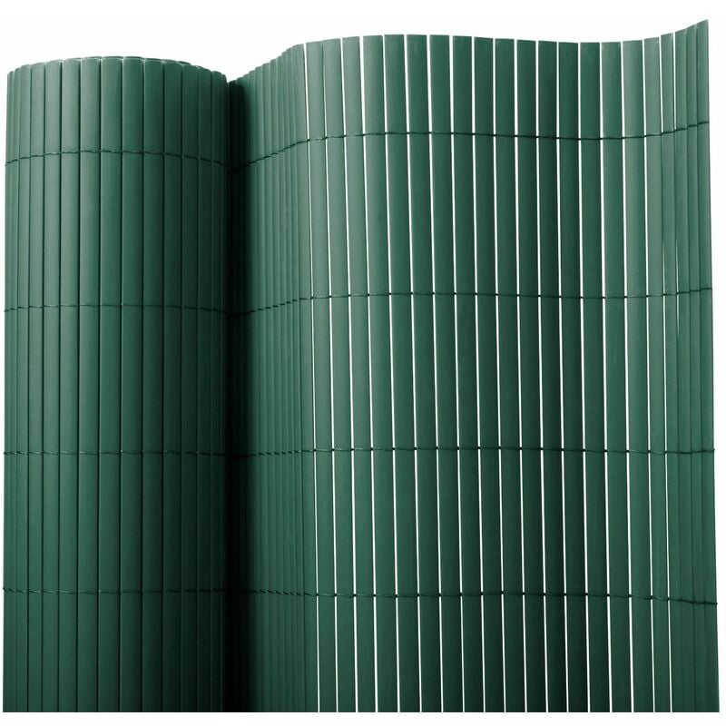Protection anti regard Pour jardin et balcon Ultra résistant pvc Bambou Vert 100 x 300 cm - Vert