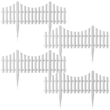 Clture en plastique, 4 pièces, pique-nique, jardin extérieur, cour intérieure, bordure, petite clture, jardin, Patio, cour, décoration de mariage,CHINA,4pcs