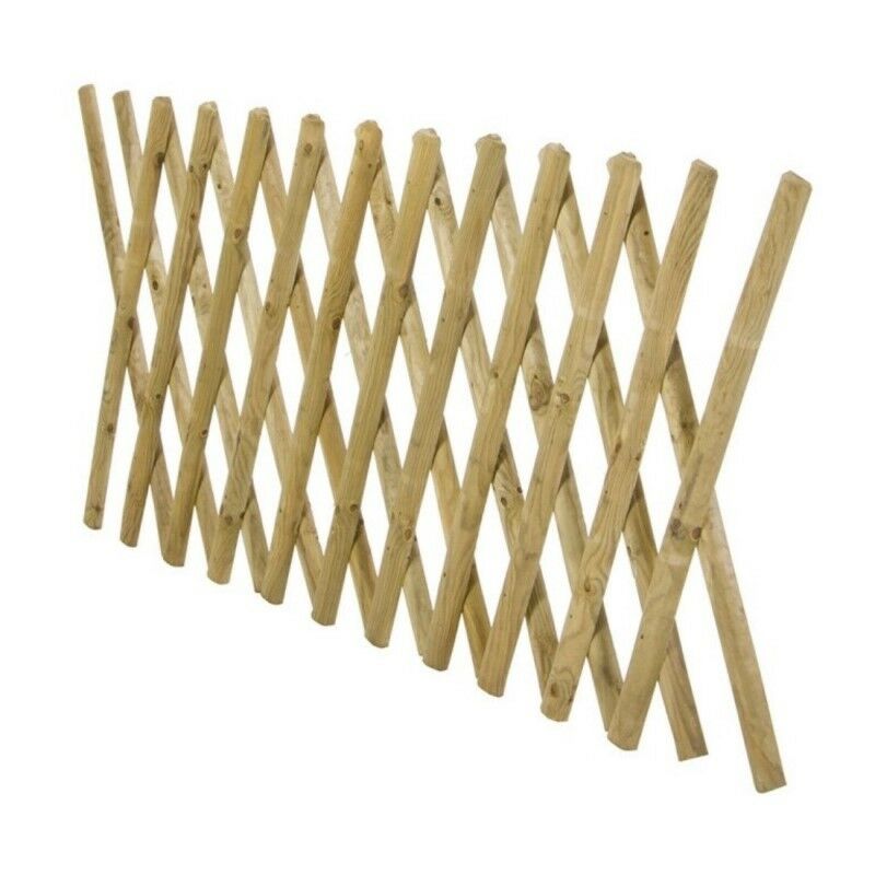 Clôture extensible en bois naturel 80x250 cm