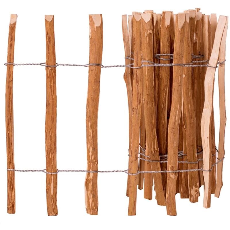 Clôture à piquets Clôture de jardin Bois de noisetier 60 x 500 cm 96070