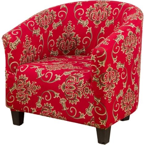 Club Chair Slipcover, Removable Washable High Stretch Tub Chair Slipcover, Couch Cover, Furniture Protector for Living Room