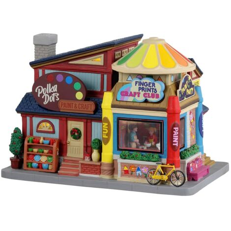 Clubhouse a pois para aldea de Navidad - Lemax