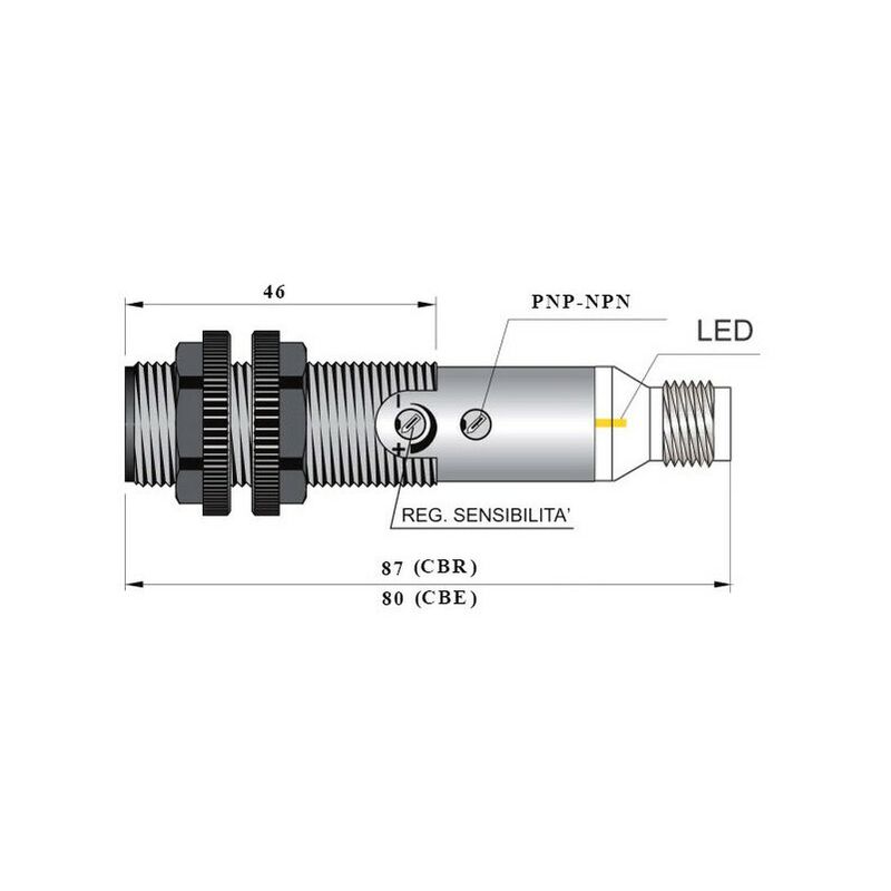 

Célula Fotoeléctrica FT18SM-CP50