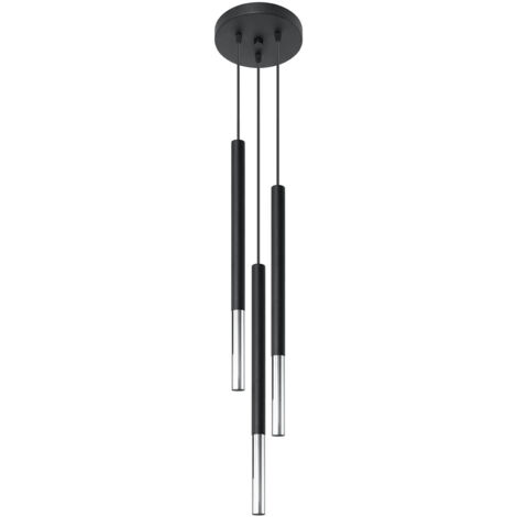 Cluster Drop Pendant Light Black, Chrome G9 Cluster Drop Pendelleuchte Schwarz, Chrom G9