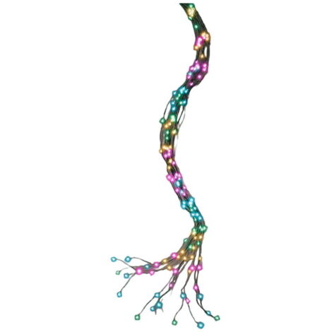 Cluster Microled per albero, luce fissa, 408 LED, multicolore pastello. Lumineo