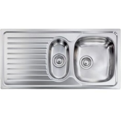 CM 010445DCSSP Lavello IX Siros 3'' 100X50 2 vasche a destra