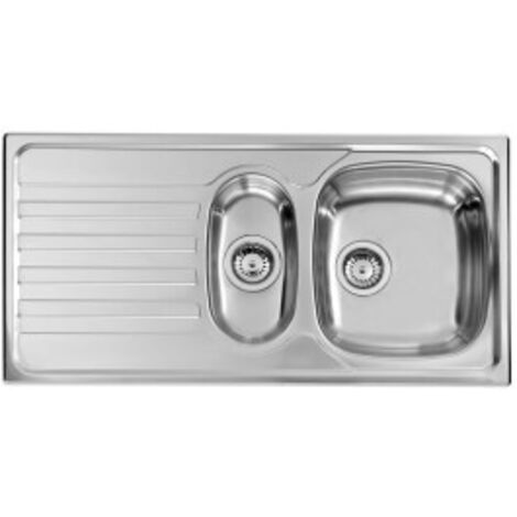 CM 010845DCSSP Lavello IX Nihal 3'' 100X50 2 vasche a destra