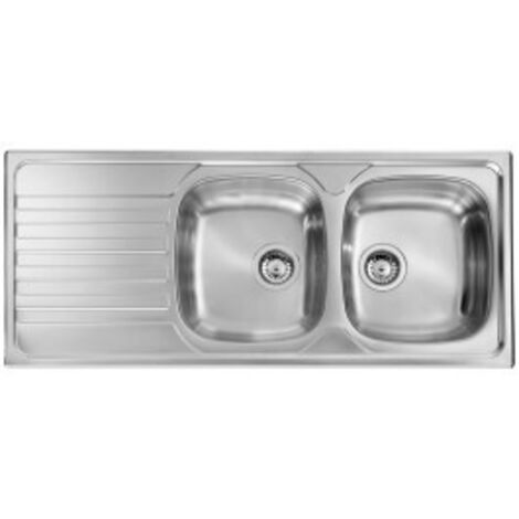 CM 010847DCSSX Lavello IX Nihal 3'' 116X50 2 vasche a destra