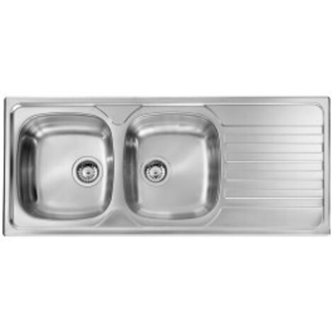 CM 010847SCSSX Lavello IX Nihal 3'' 116X50 2 vasche a sinistra