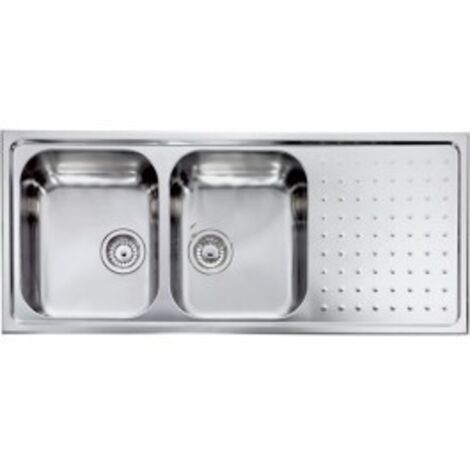 CM 011107SCSSP Lavello IX Punto Plus 3'' 116X50 2 vasche a sinistra