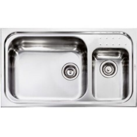 CM 011114SCSSP Lavello IX Punto Plus 3'' 86X50 2 vasche a sinistra