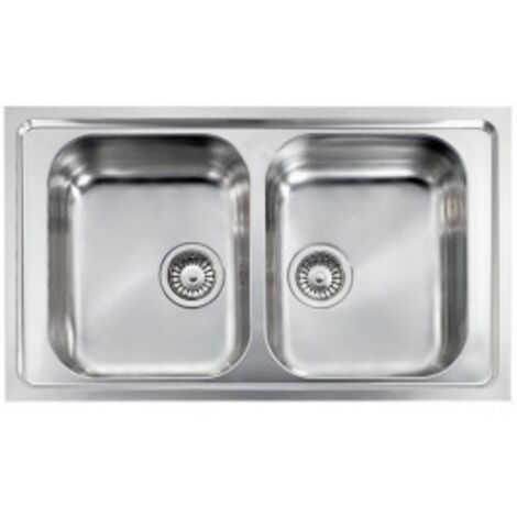 CM 011204XCSSP Lavello IX Filoslim 3'' 86X50 2 Vasche