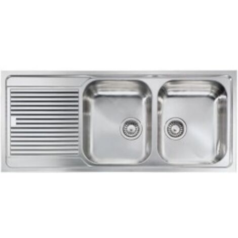 CM 011207DCSSP Lavello IX Filoslim 3'' 116X50 2 vasche a destra
