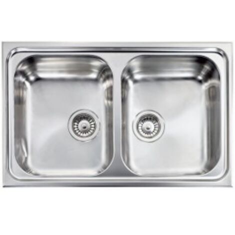 CM 011252XCSSP Lavello IX Zenith Plus 3'' 79X50 2 Vasche