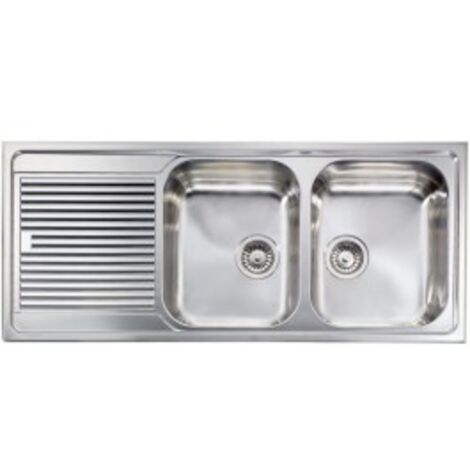 CM 011257DCSSP Lavello IX Zenith Plus 3'' 116X50 2 vasche a destra