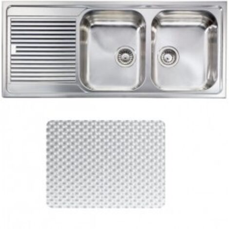 CM 011267DCSSP Lavello IX Zenith Plus 3'' 116X50 2 vasche a destra