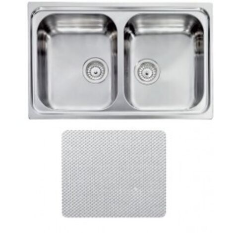 CM 011272XCSSP Lavello IX Zenith 3'' 79X50 2 Vasche