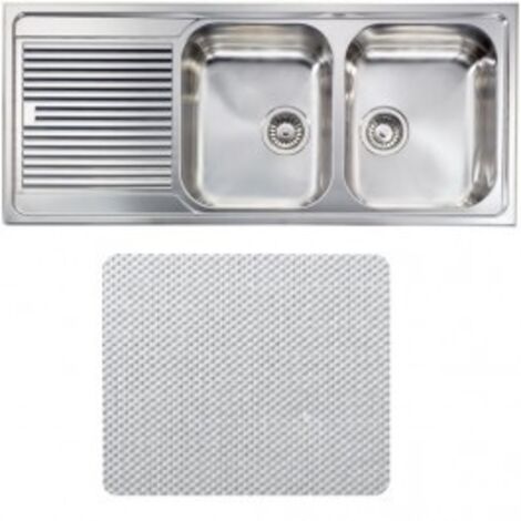 CM 011277DCSSP Lavello IX Zenith 3'' 116X50 2 vasche a destra