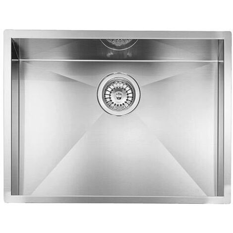 CM 011918XCSSP Serie  Filo Quadra 3'' Lavello Acciaio inox satinato da incasso sottotop 1 vasca 57x45cm