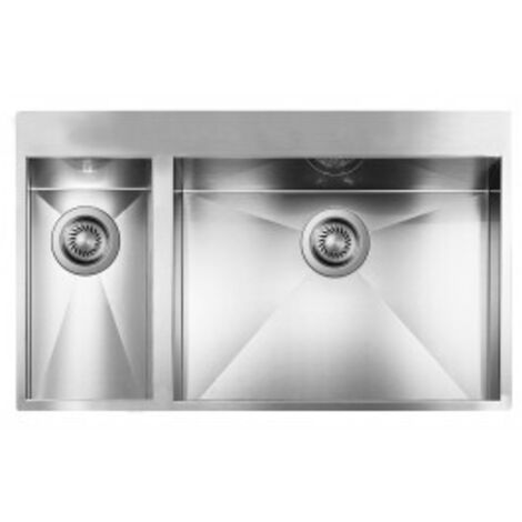 CM 012937DCSSP Lavello IX Filoquadra Mix 3'' 79X50X19-13 2 vasche a destra