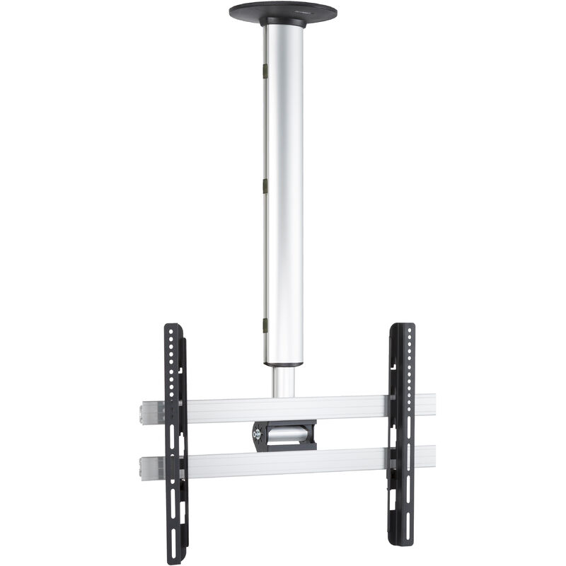 CM 4 Support de télévision fixation plafond couleur argent.