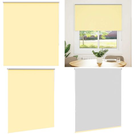 cm Estor Enrollable Opaco Amarillo 135x175 cm Tela Ancho 131,6cm - Persiana opaca - Privacidad