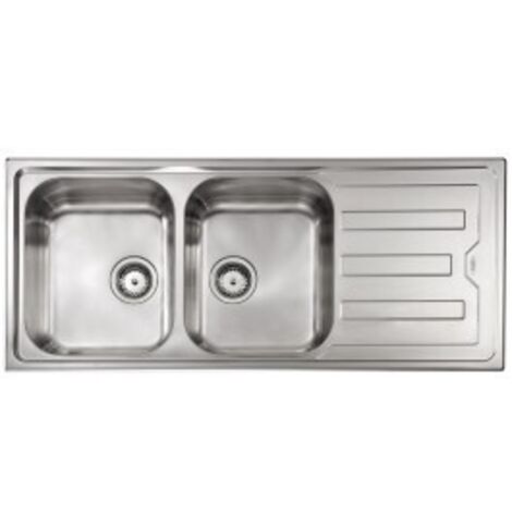 CM Lavello IX Cristal Filotop 3'' 116X50 2 vasche a sinistra