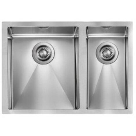 CM Lavello IX Filo Raggiato 3'' 63X45X19 2 vasche a sinistra