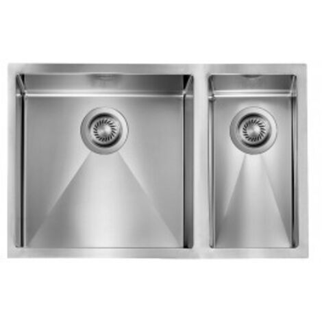 CM Lavello IX Filo Raggiato 3'' 69X45X19 2 vasche a sinistra